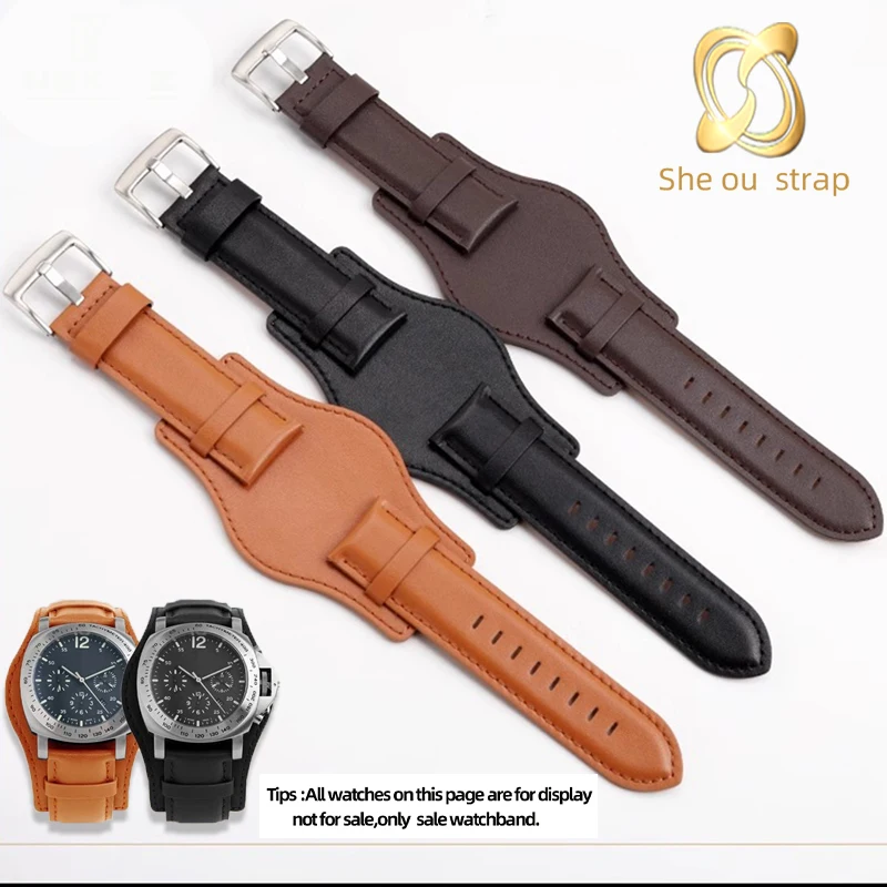 Черный, коричневый ремешок 22 мм для Panerai PAM111/441 Fossil CH2564 CH2565 Casio MDV-106 MTP-VD01, ремешок для часов с мужским ремешком