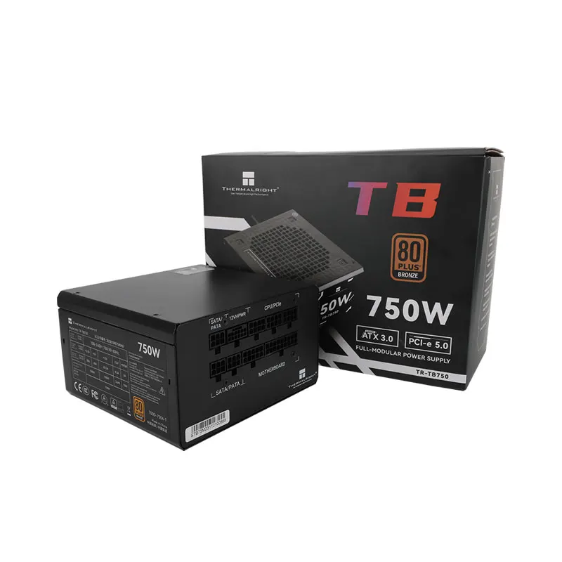 Фото Горячая распродажа 2025 Thermalright TR-TB750 Best 80 Plus Gold Platinum Полностью модульный блок питания ATX 750 Вт для ПК Игровой компьютер Блок питания №2