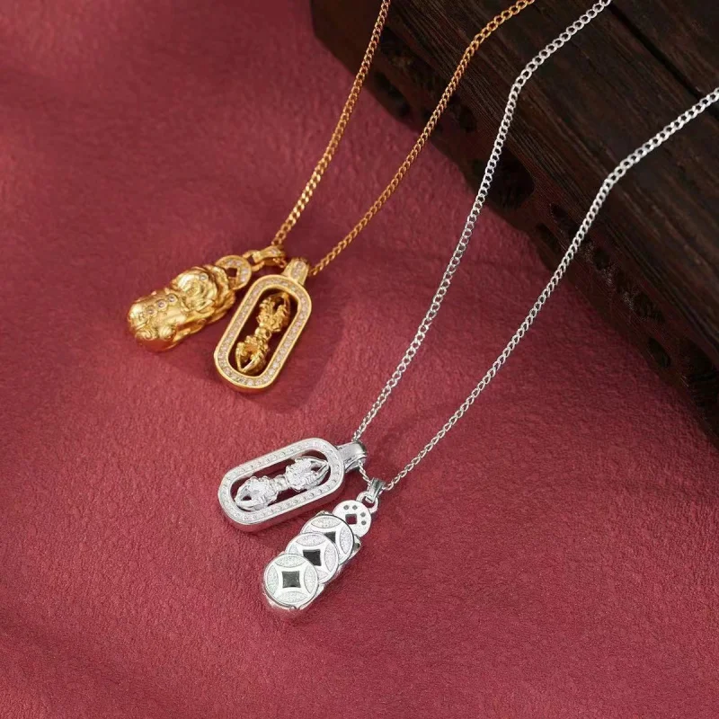 S925Серебряное популярное ожерелье Weixue в одном стиле с бриллиантами Vajra, женское ретро-достойное ожерелье, изысканная цепочка на ключицу