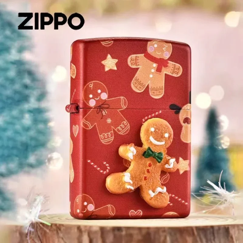 Зажигалка Zippo Ginger Man для рождественской ветрозащитной коллекции в коробке