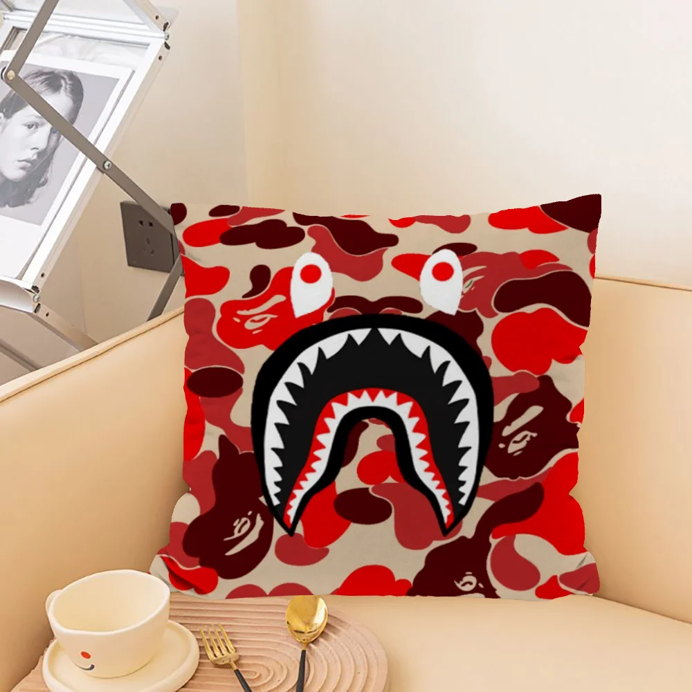Квадратная Наволочка С Принтом B-bape-e, Экологически Чистая Декоративная Наволочка Из Полиэстера/хлопка Для Гостиной