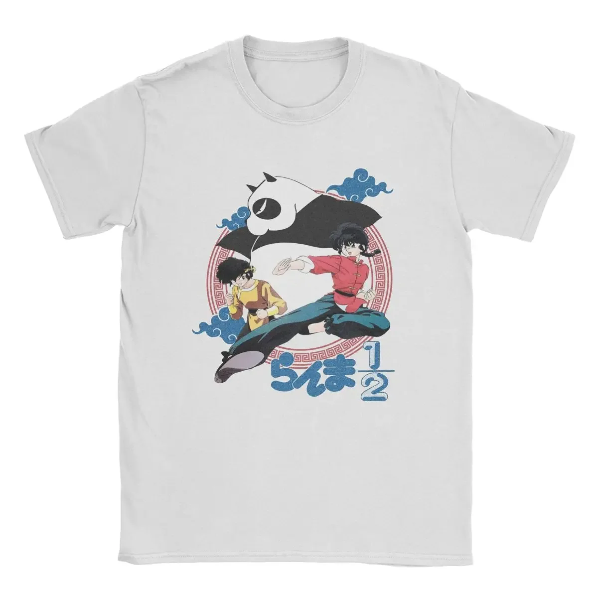 Ranma 1/2 аниме футболка мужские повседневные футболки с круглым вырезом и короткими рукавами негабаритные графические футболки топы