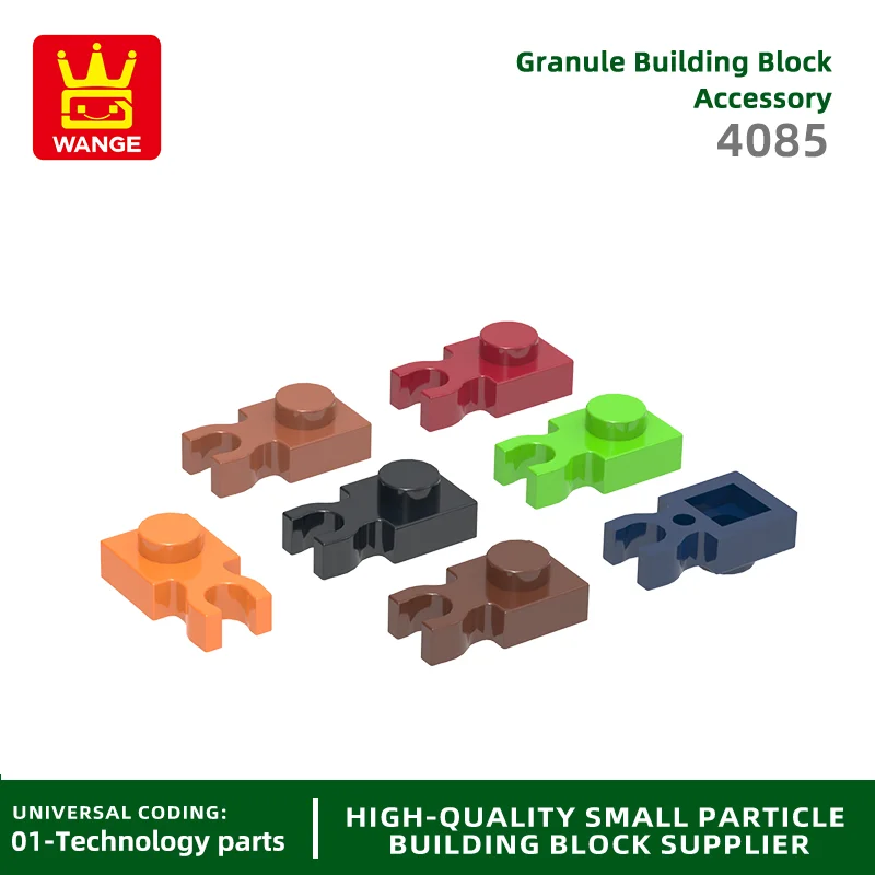 Фото Wange 4085 50g/208Pcs 1x1 Clip Board Building Block Moc Color Accessories Compatible with Brick Children Toy Assembly Gift Box №3