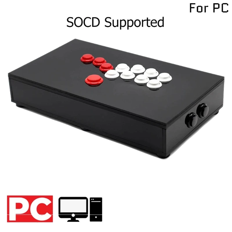 Металлический корпус, аркадный джойстик, контроллер Fight Stick для ПК, игровые аксессуары, игровая ручка, подарок для друга,