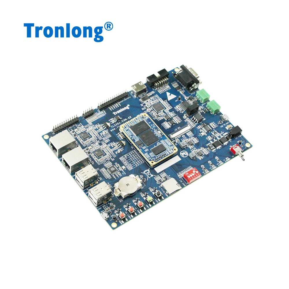 Фото Плата разработки Tronlong AM335x Ti AM3352/54/58/59 Cortex-A8 ARM двухпортовая Pru №3