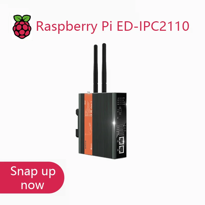 EDATEC-IPC2110 Broadcom BCM2711, высокопроизводительный промышленный компьютер на базе Raspberry Pi, с Wi-Fi, EMMC,DDR