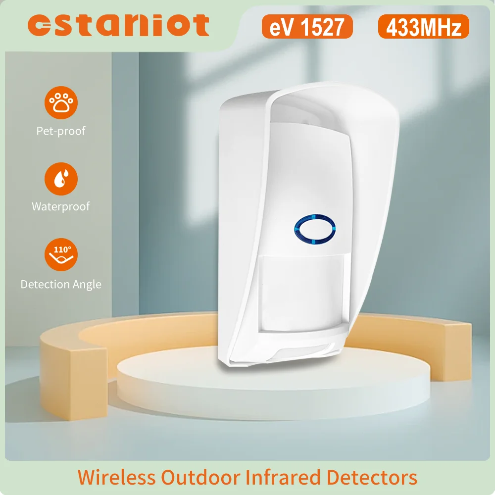 Staniot 433Mhz Мини Открытый PIR Детектор Движения Умный Дом Человека Инфракрасный Тела Безопасности Взломщик Сигнализации Датчик 110 ° с Pet-Proof