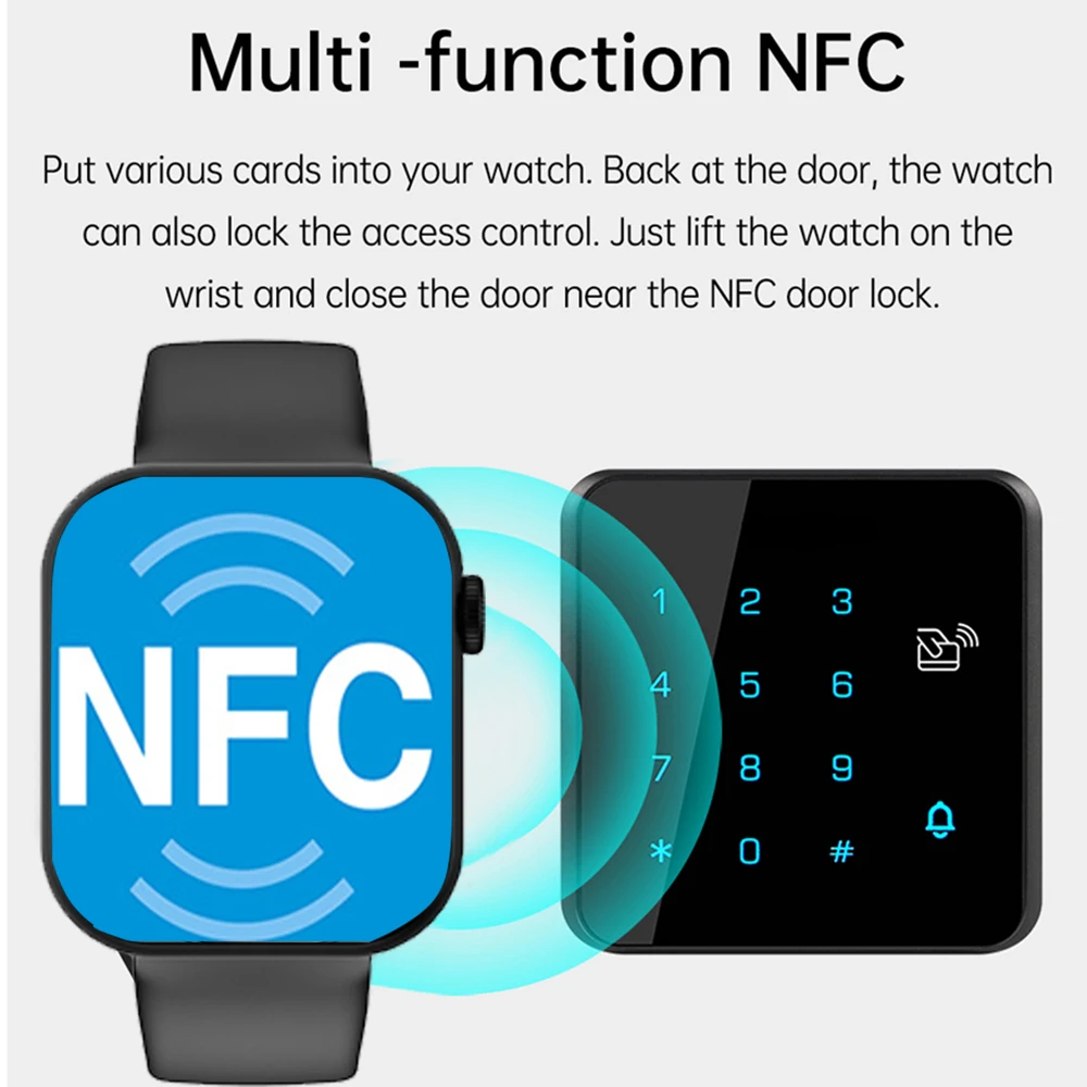 Фото Для Xiaomi Huawei NFC ECG+PPG 1,81 дюйма Bluetooth Call Smartwatch мужчины поддерживают 120 спортивных женщин роторные ключи Smart Watch 2024 новые №4