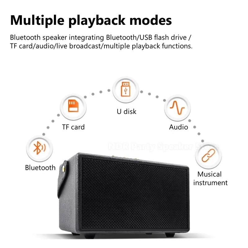 Фото Новый M13 20 Вт портативные домашние ретро колонки Bluetooth беспроводные стереозвуковые колонки уличный аудиоплеер с глубокими басами Caixa De Som №2
