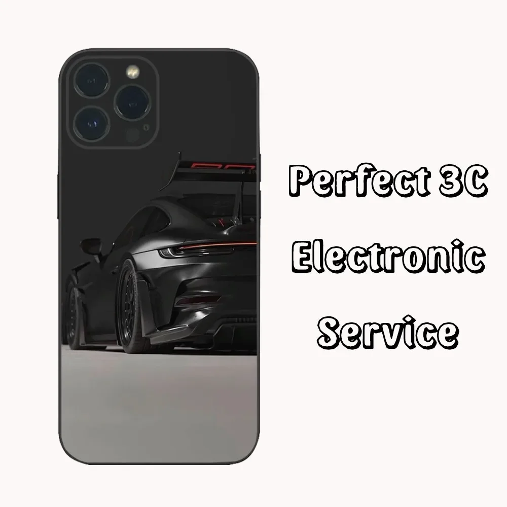 Чехол для телефона Cool 911 Sports Car GT3-RS для iPhone 16 15 14 13 12 Mini 11 Pro XS Max X XR SE5 6 7 8 Plus, мягкий силиконовый чехол (art.: 3920cd29df05d) - 3920cd29df05d
