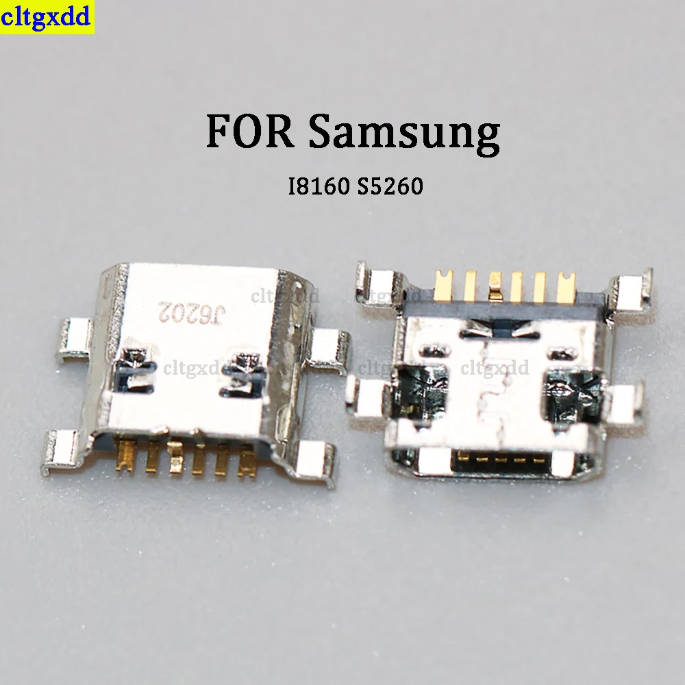 Cltgxdd 5 шт./партия подходит для Samsung I8160 S5260 микро USB-разъем для порта зарядки 6-контактный разъем для зарядки