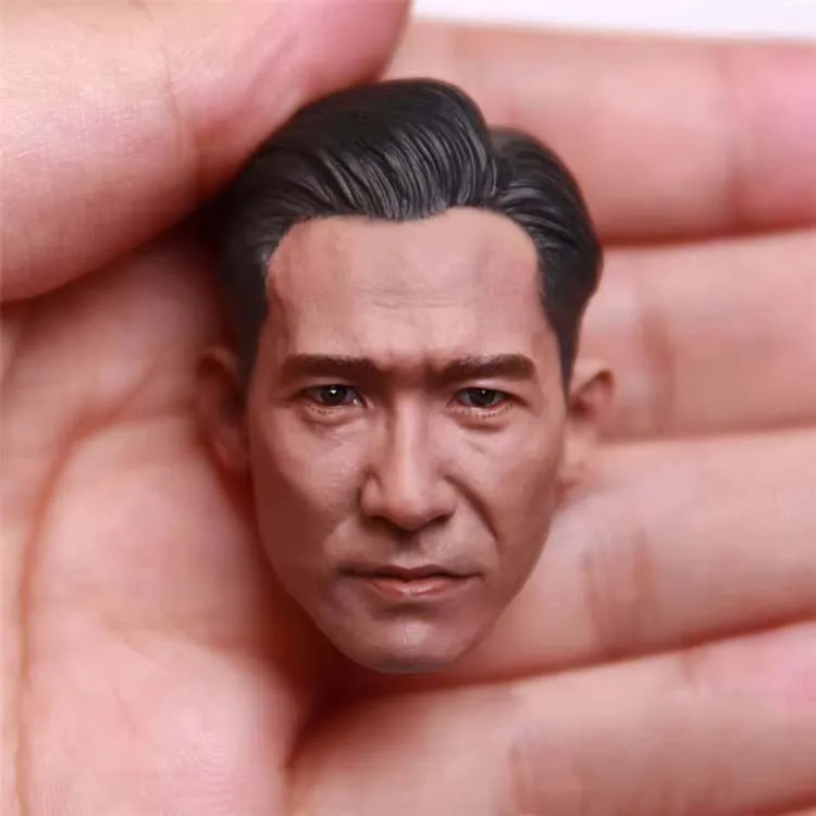 Фото Изготовленная на заказ голова Leung Tong в масштабе 1/6, лепка мужского солдата, красивая резьба по голове для 12-дюймовой TBL PH, экшн-фигурка, куклы, игрушки №4
