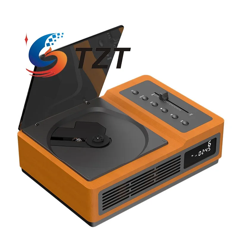 TZT THINKYA Wood-color R02 Ретро CD-плеер 2x1,5 Вт Стерео FM двунаправленный Bluetooth5.0 Hi-Fi аудио встроенный проигрыватель альбомов