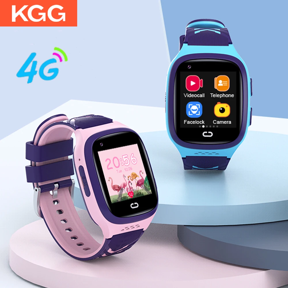 KGG LT31 4G Детские часы Видеозвонок Телефонные часы GPS-трекер SOS-вызов Водонепроницаемые детские GPS-умные часы с обратным вызовом Монитор Часы П...