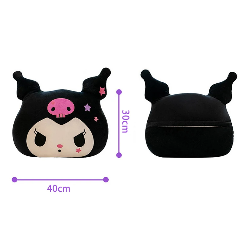 Sanrio Kuromi Melody мультяшная подушка, одеяло «два в одном», подушка и одеяло, автомобильное одеяло двойного назначения с кондиционером, одеяло для сна, подарок (art.: 3920cc76a1bc9) - 3920cc76a1bc9