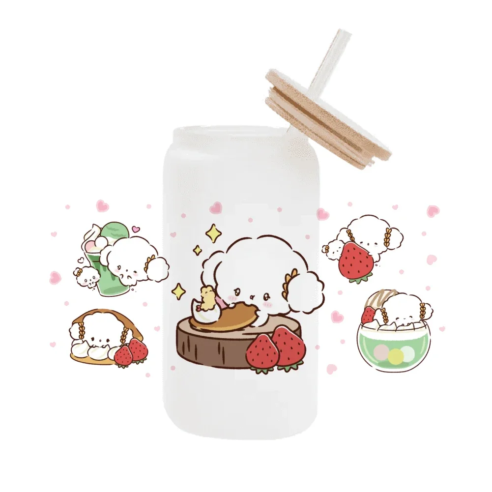 Sanrio cogimyun UV для Libbey 16oz Can Glass 3D водонепроницаемый UV DTF кофе может обернуть стеклянную пленку Libbey