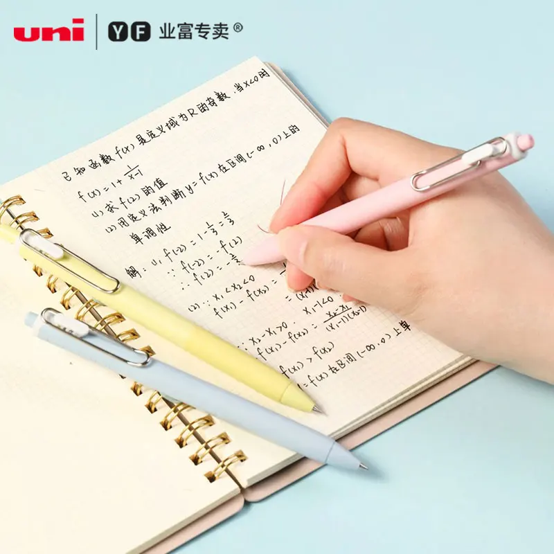 Гелевая чернильная ручка Uni Lucky, новые ограниченные ручки UNIBALL ONE UMN-S с низкой гравитацией, полезные принадлежности для школы любви с цветным стержнем (art.: 3920ce057ce79) - 3920ce057ce79