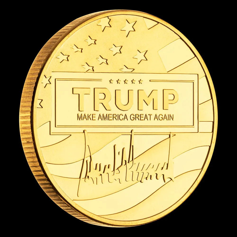 ПИТЬ, чтобы сэкономить Америку, 45-й президент США, Дональд Дж. Трамп 2024, мемориальная медаль с золотым покрытием, монета (art.: 3920cab90c519) - 3920cab90c519