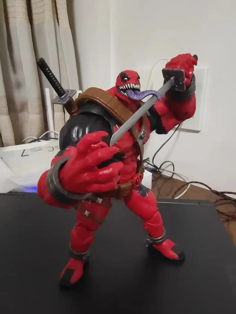 Фото Новинка 2024 года, оригинальная эксклюзивная эксклюзивная фигурка Marvel Legends Venompool Deluxe 8 дюймов, Рождественская модель, Коллекционная игрушка, подарок на день рождения №3