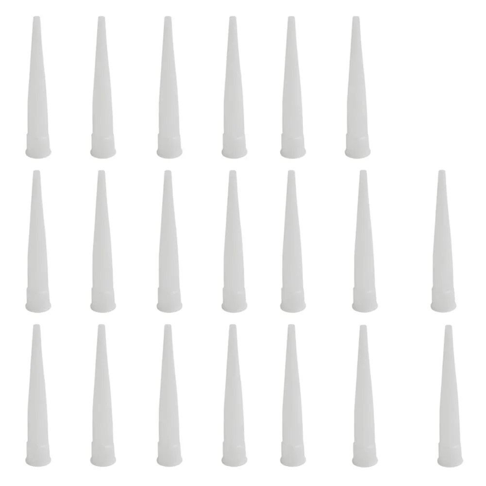 Фото 20 Pcs Caulking Nozzle Cap Silicone Tube Re-sealable Renovation Screw Cover Sealant Mastic Cartridge Spare Nozzles №3