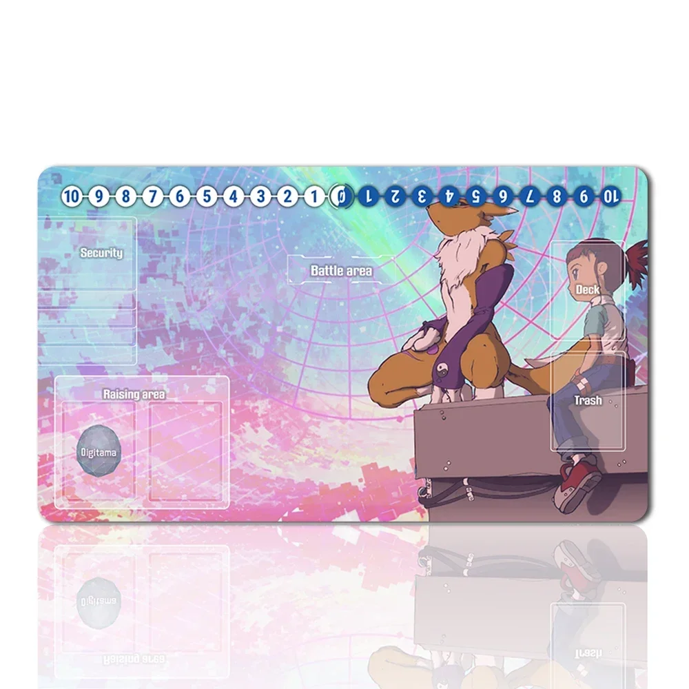 30124339   - Коврик для настольной игры Digimon Playmat, размер 60X35 см, игровые коврики, совместимые с DTCG