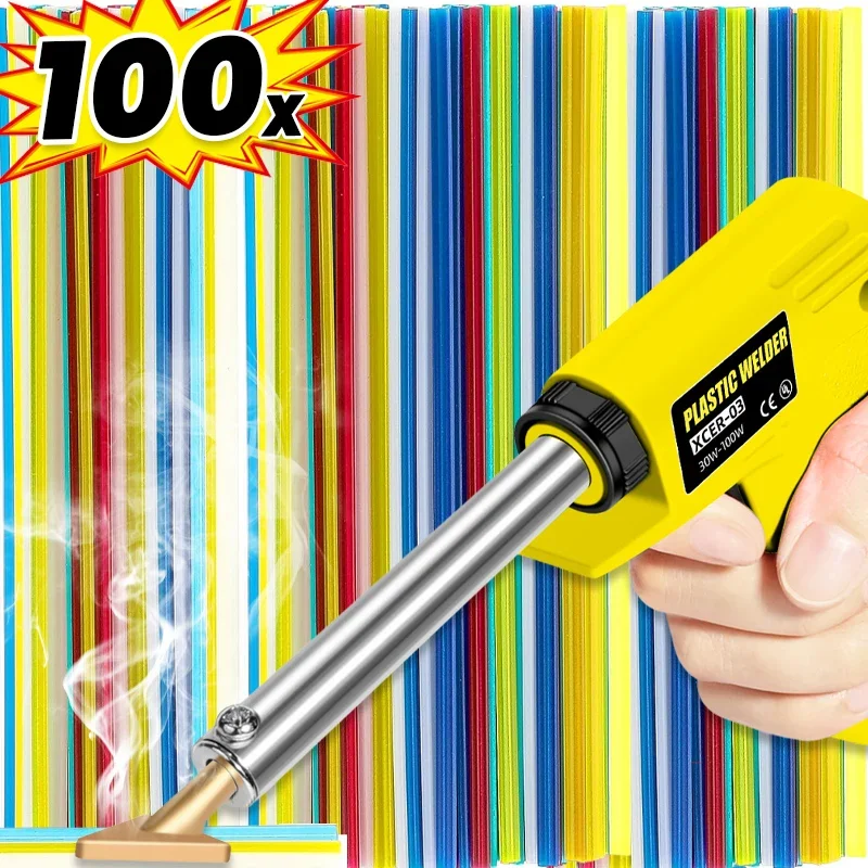 100/20 шт. PP/PVC/ABS пластиковые сварочные стержни для ремонта бампера, сварочная палочка, низкотемпературная легкоплавкая пластиковая лента, поставка для пайки