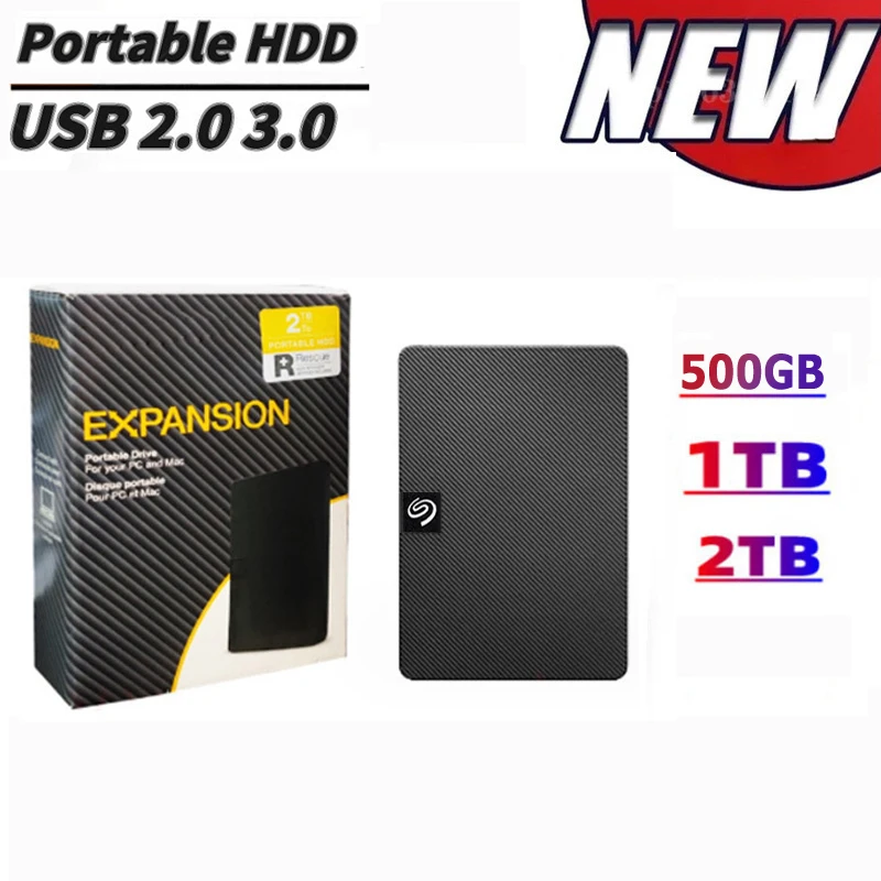 Фото Новый стиль Seagate Расширенный жесткий диск 500 ГБ 1 ТБ 2 ТБ USB3.0 жесткий диск 2,5 
