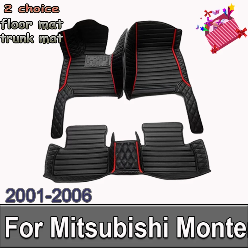 Автомобильные коврики для Mitsubishi Montero Outlander Airtrek CU ZE ZF 2001 ~ 2006, кожаные коврики, коврики, автомобильные аксессуары 2002 2003