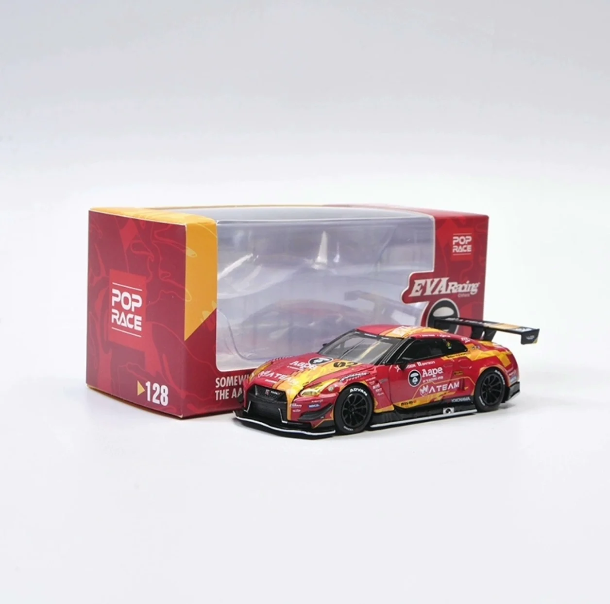 Литая под давлением модель автомобиля 1:64, модель MINI GT & Eva Racing NISSAN GTR, модель автомобиля из сплава, игрушки для мальчиков, оригинальная коробка
