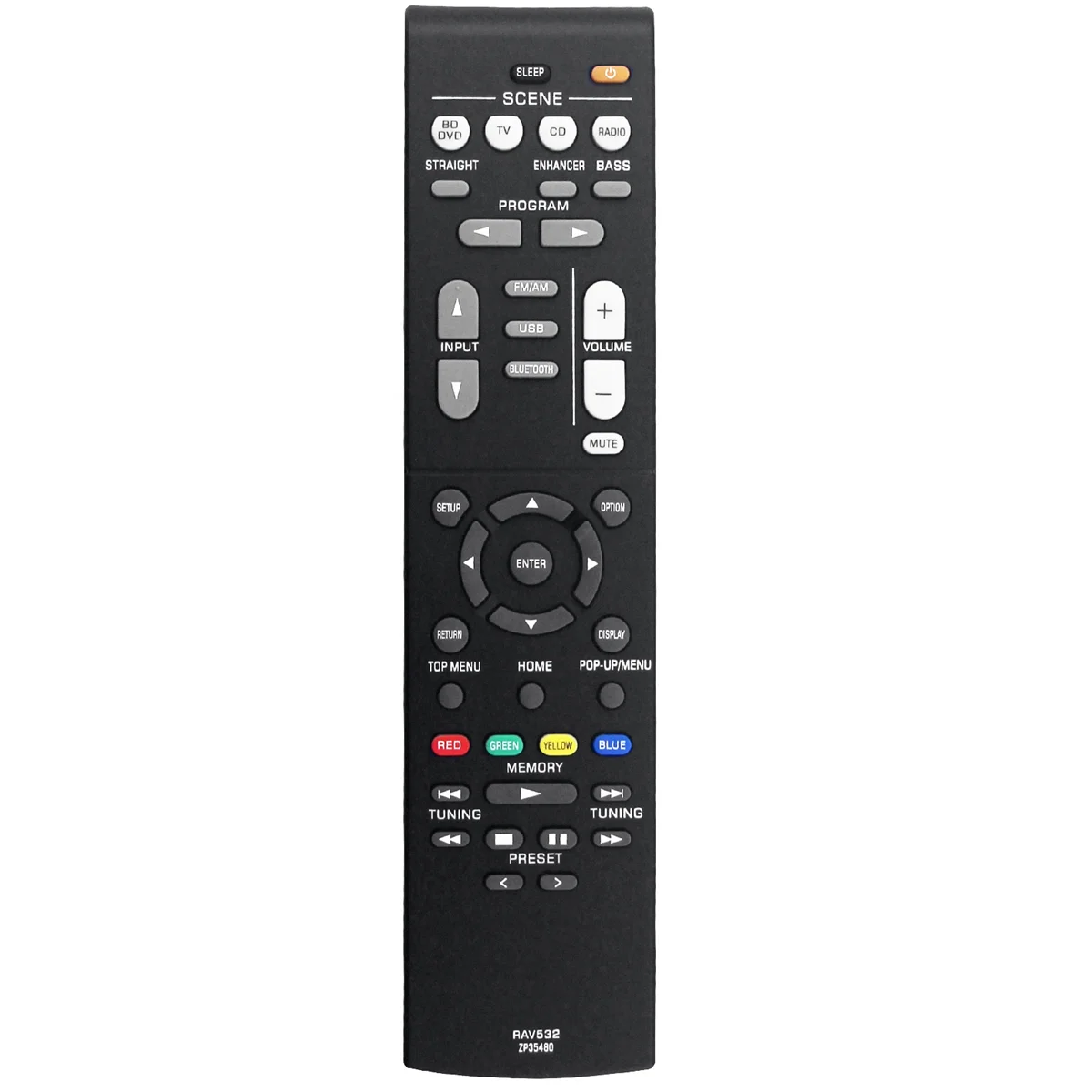 RAV532 ZP35480 Замена пульта дистанционного управления для AV-ресивера Yamaha RX-V379 RX-V383 RX-V383BL RXV379 RXV383 RXV383BL
