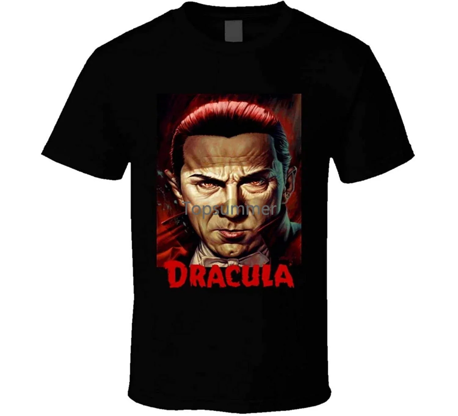 Ретро постер фильма Дракула Bela Lugosi Классическая футболка из фильма вампира