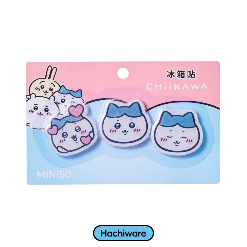 Фото MINISO мультфильм кавайная серия Chiikawa Hachiware большая головка холодильник магнит милый Usagi орнамент Холодильник Магнитные подарки №5