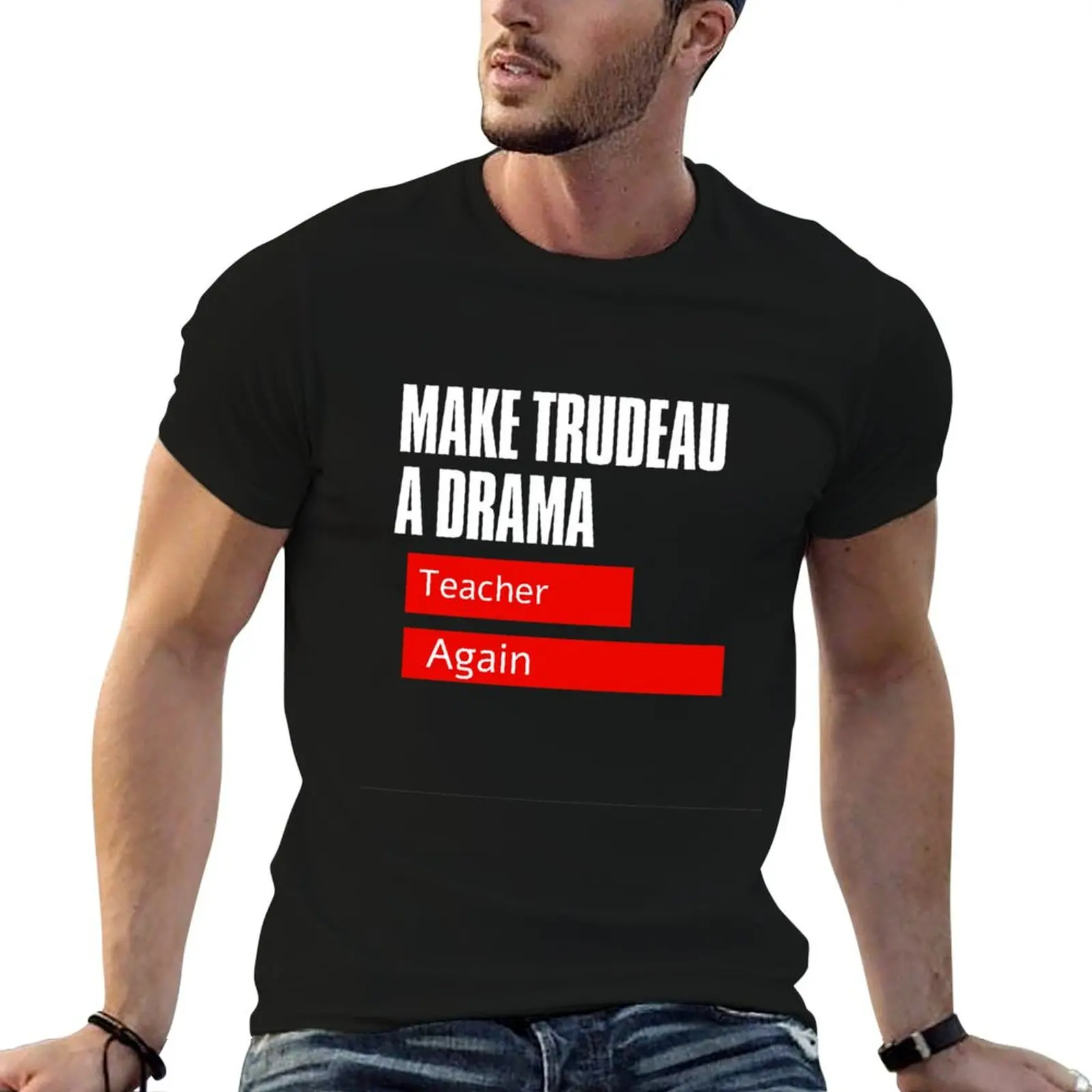 Make Trudeau a drama teacher снова футболка винтажная футболка с рисунком быстросохнущая винтажная футболка мужская