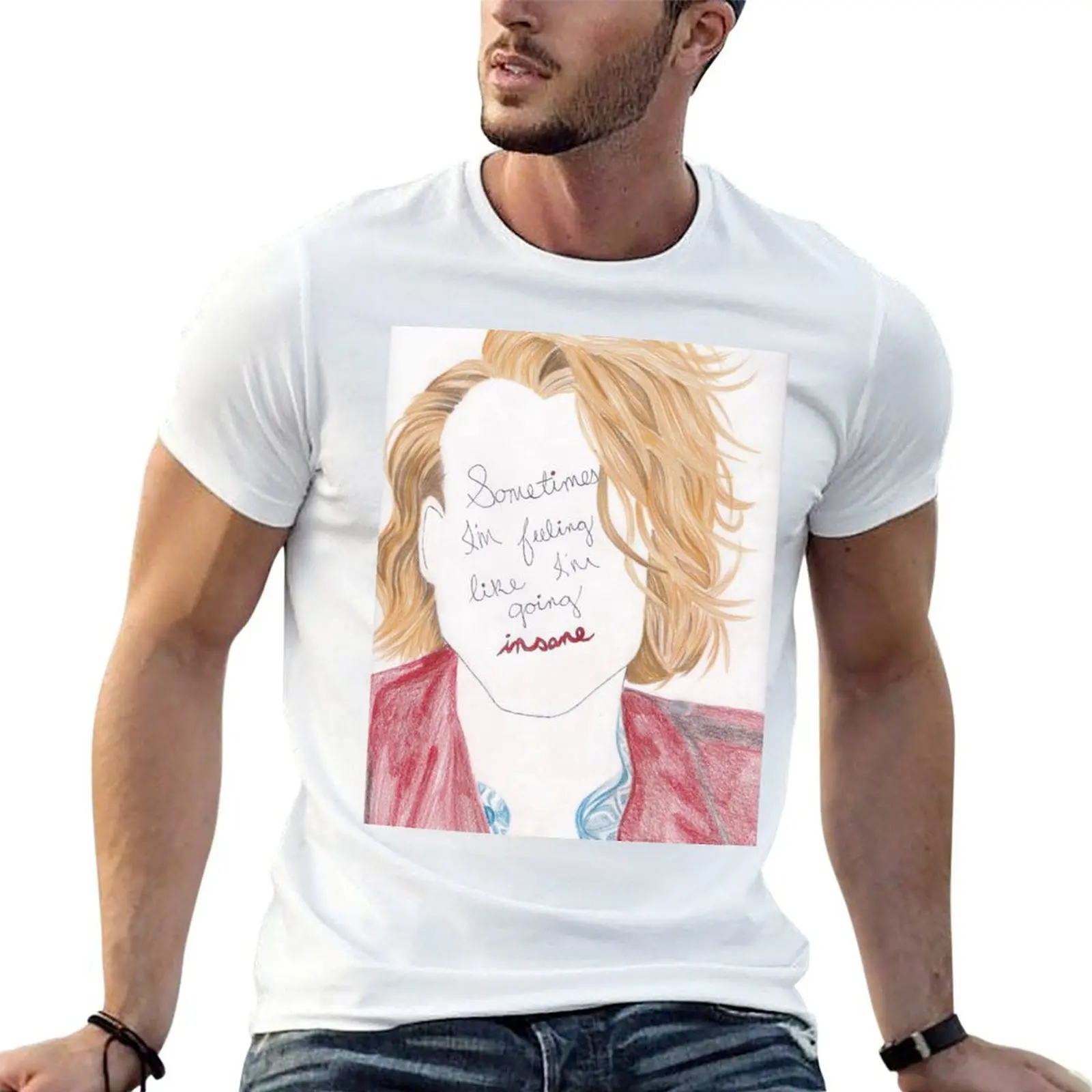 Футболка Ashton Irwin, мужская футболка, футболка из плотного хлопка, мужская роскошная футболка