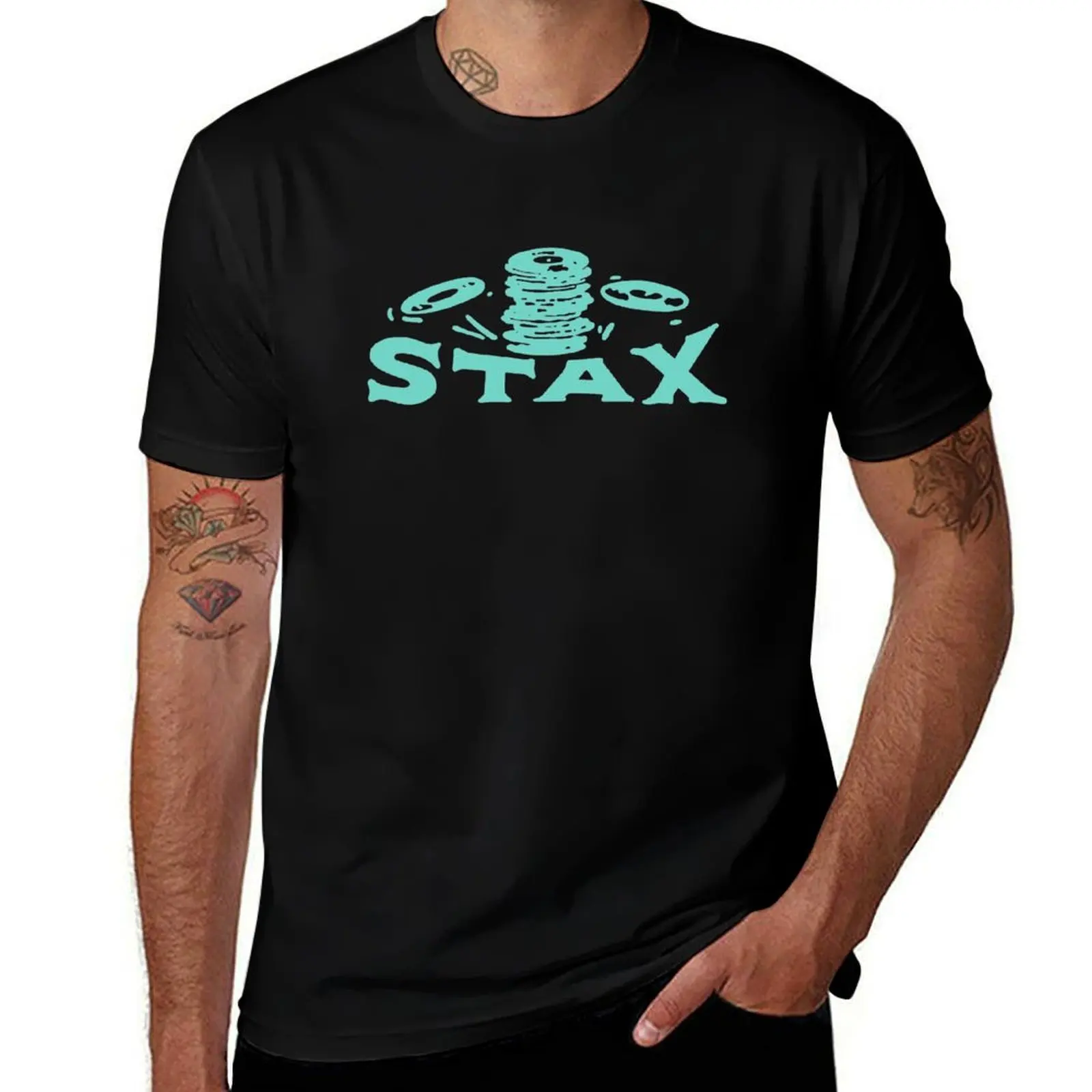 Футболка Stax, хлопковая футболка, мужская футболка, хлопковая футболка