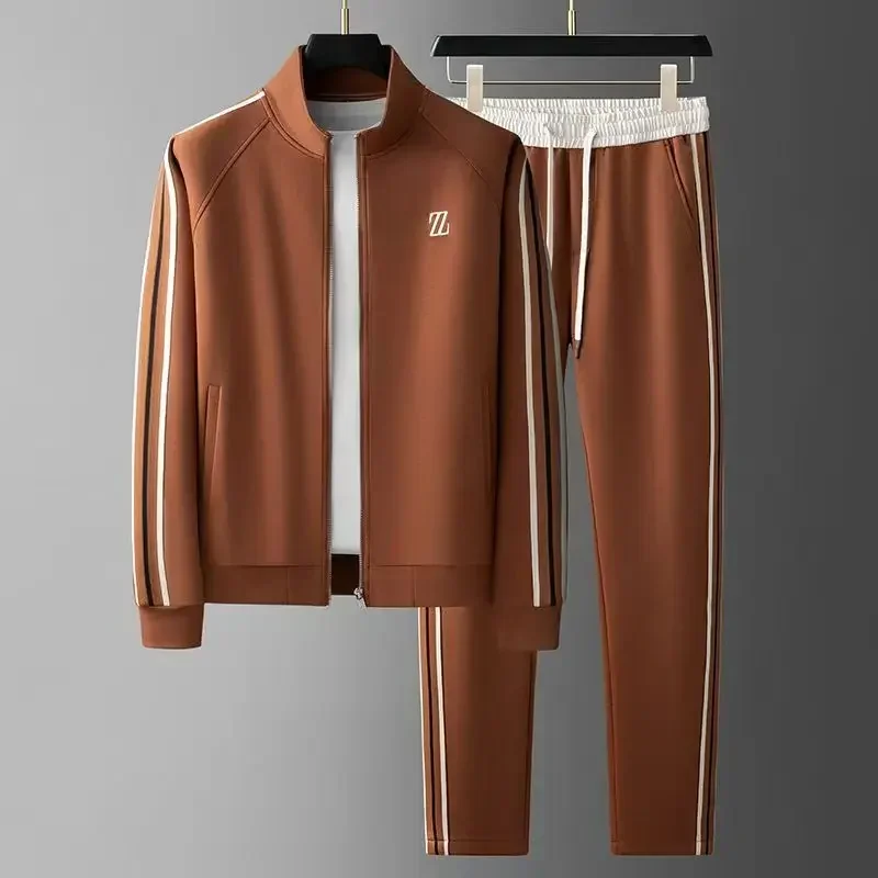 Фото Новый Lente Herfst Mode Geborduurd LOGO Heren Sport- en Vrijetijds Broek 2-delige set Jeugd Street Party Merk Heren Sets №4