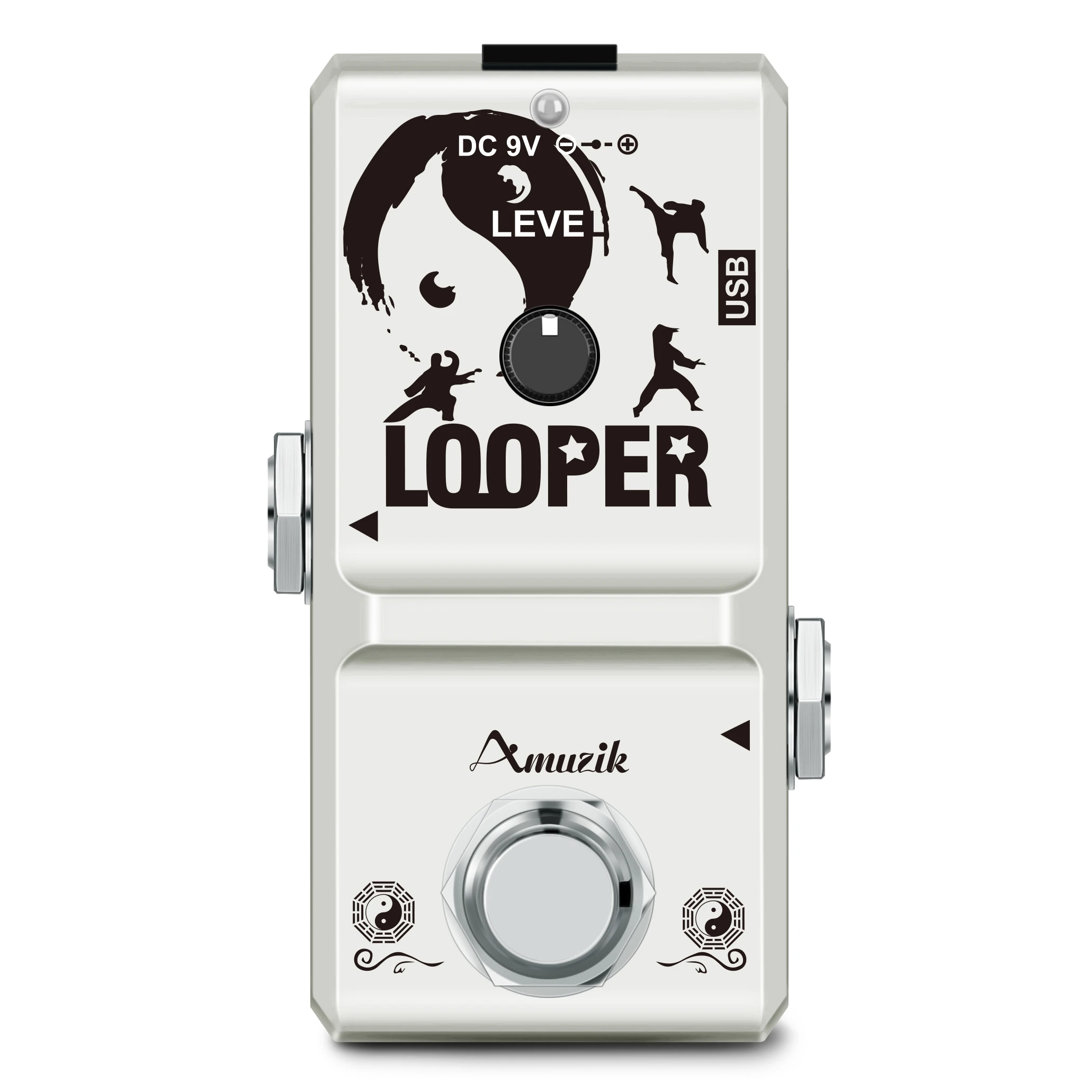 Rowin Amuzik LN-332 Looper Педаль для электрогитары с лепестковой петлей для создания эффектов USB-порт True Тумблер