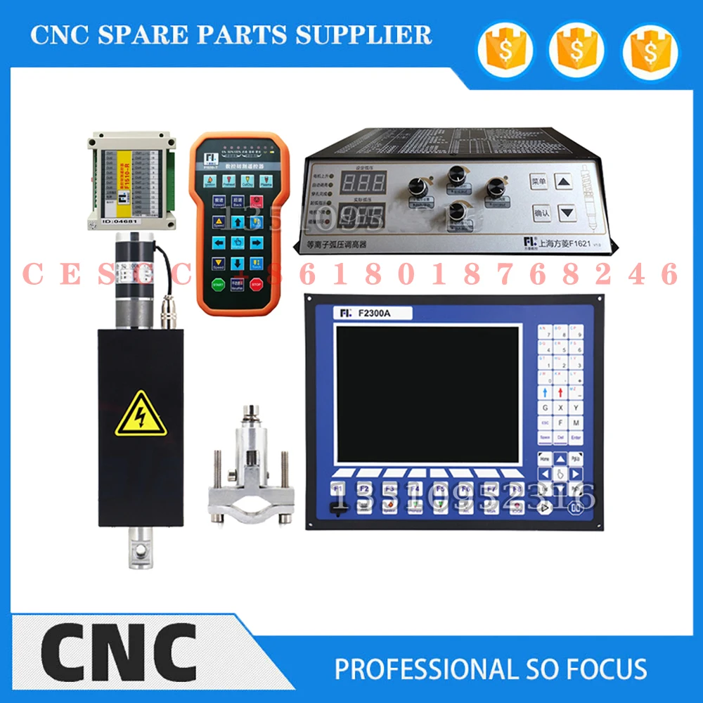 Фото Комплект Pengendali Plasma Thc Cnc F2300a Sistem Cnc 2 Sumbu F2300a/F1621p/Hp105/Jykb-100-dc24v-t3/F1510 Remote Control Nirkabel №3