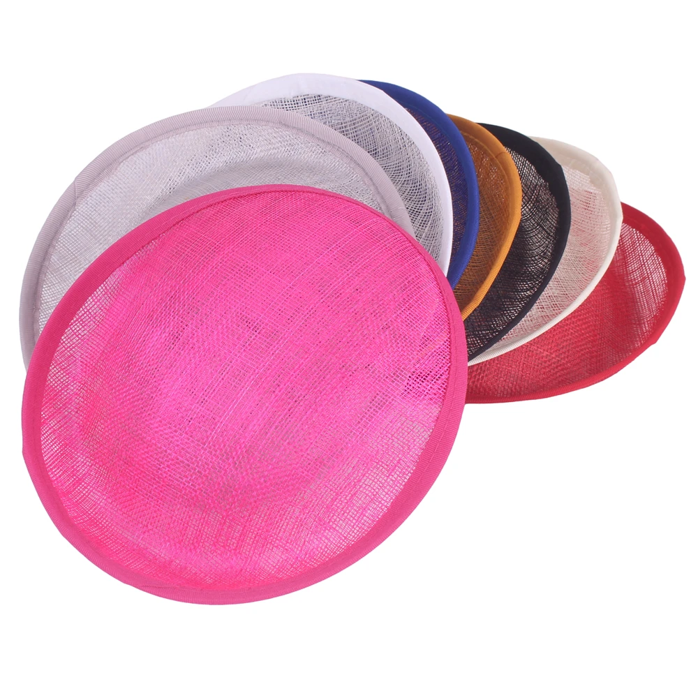 Фото 20 см Sinamay Fascinator Bases, оптовая продажа для женщин, свадебные шляпы-волшебники, аксессуары для волос «сделай сам», вечерние шляпы для вечеринок, поставки №2