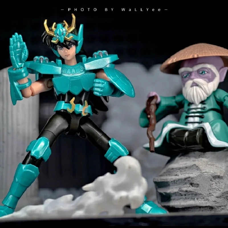 Фото Фигурки героев Blokees Saint Seiya Galaxy Version 2, Camus Hoyoga Dohko Milo Shiryu Pegasus Nachi, аниме-модель, фигурки, игрушка в подарок №3
