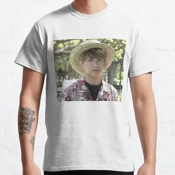 Новое поступление, модный тяжелый Jungkook, гавайский мем, 100% хлопок, забавные Модные топы с круглым вырезом, Мужская футболка