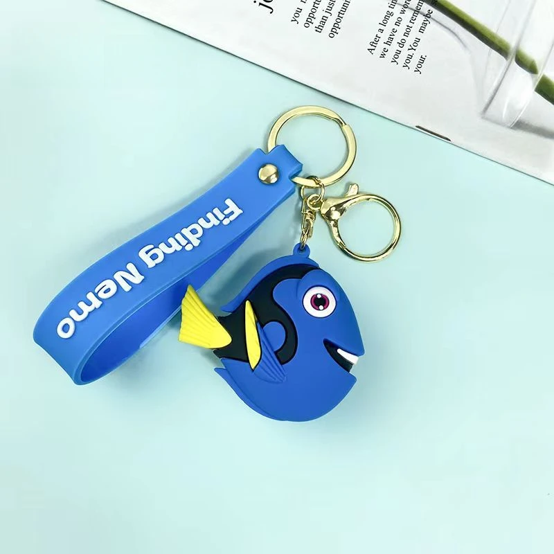 Фото Брелок для ключей с героями мультфильмов Nemo, кукла Dory/Nemo, аксессуары, украшение для рюкзака, креативный автомобильный брелок для ключей, подарки для друзей и детей №3