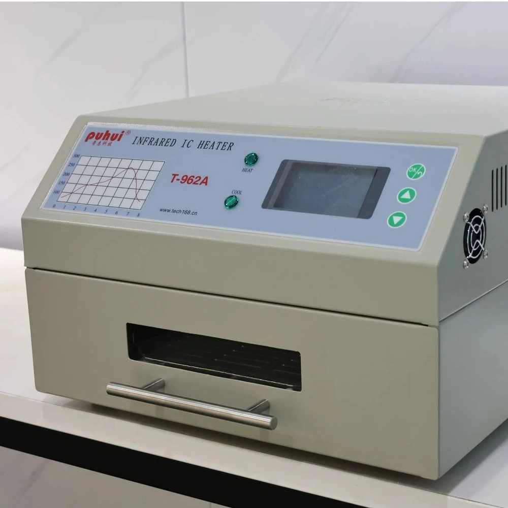 Фото T-962A Инфракрасный нагреватель IC Печь для оплавления BGA SMD SMT Паяльная станция 1500 Вт Печь для оплавления 300*320 мм №4
