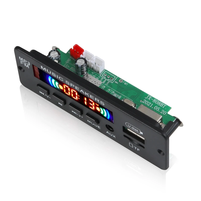 Фото 12 В MP3 WPE декодер плата аудио модуль USB TF радио Bluetooth5.0 беспроводной музыкальный автомобильный плеер с дистанционным управлением №3