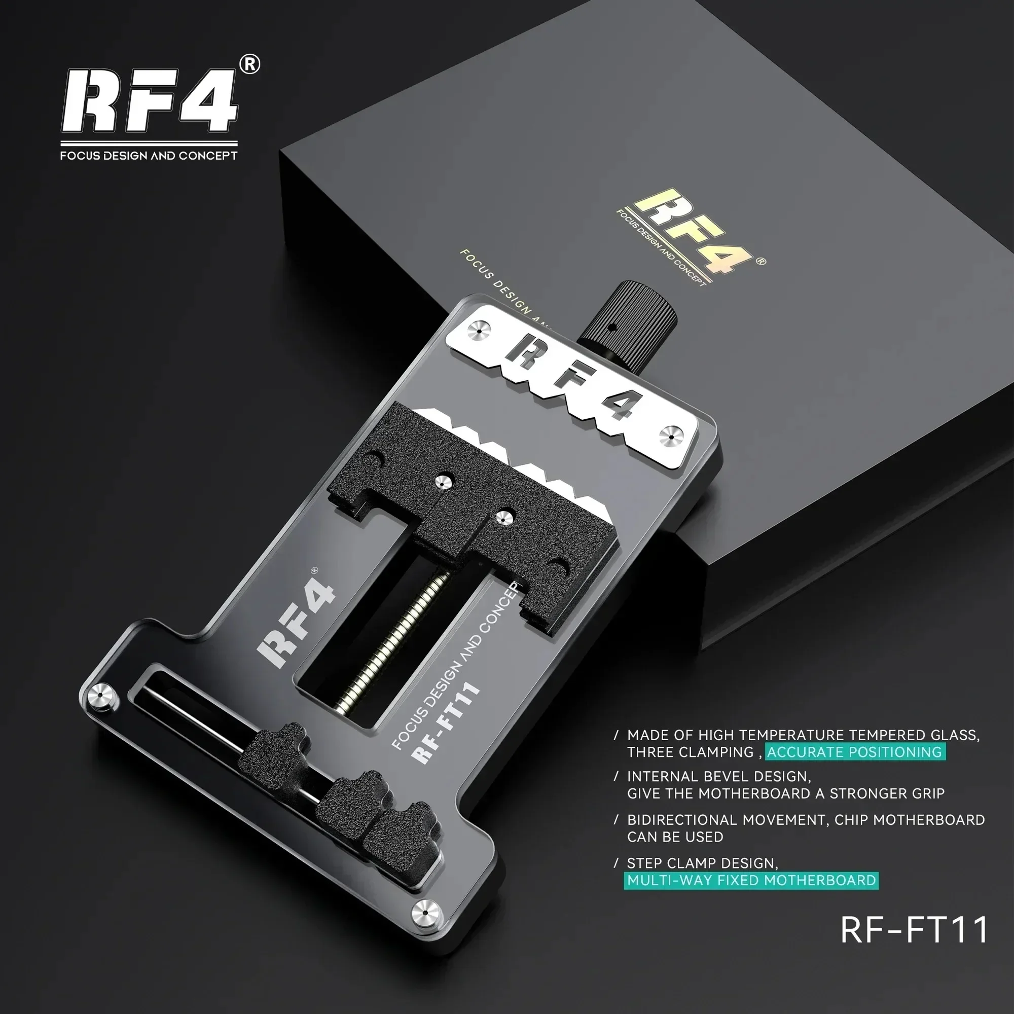 Фото RF4 FT11 Приспособление для ремонта материнской платы для мобильного телефона, сварка, демонтаж, фиксированный зажимной держатель, инструмент №5
