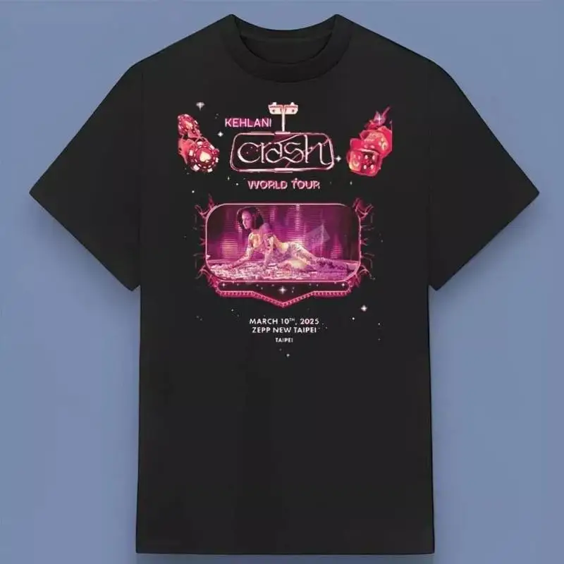 Футболка Kehlani Crash World Tour 2025 отлично подходит для любого случая, размер S 4XL