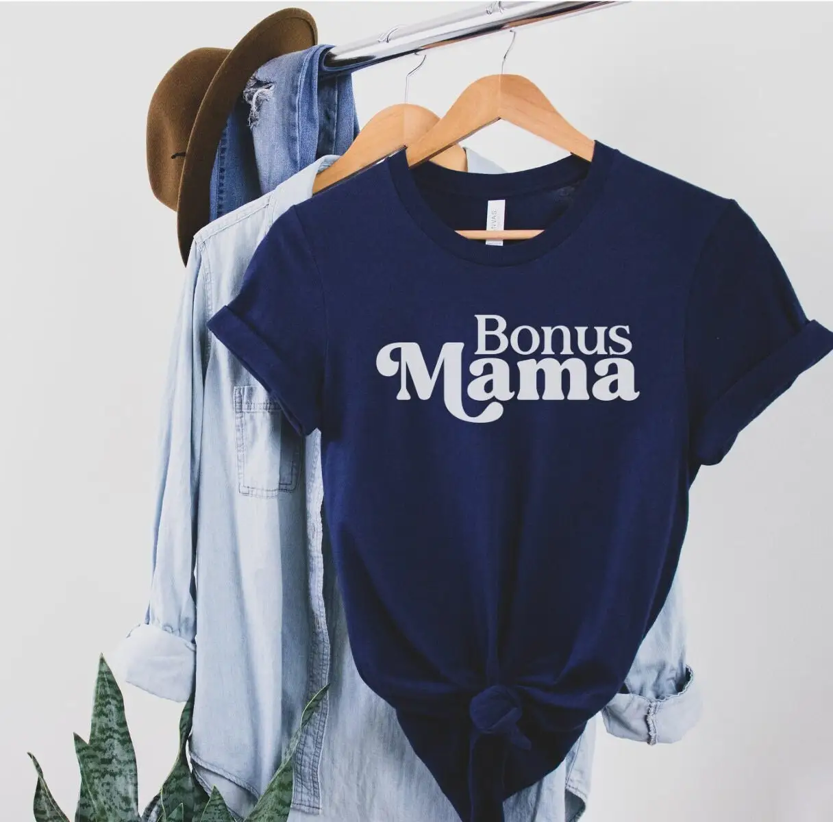 Бонусная футболка Mama Stepmom Step Mom День матери Ретро второй фостер гордый