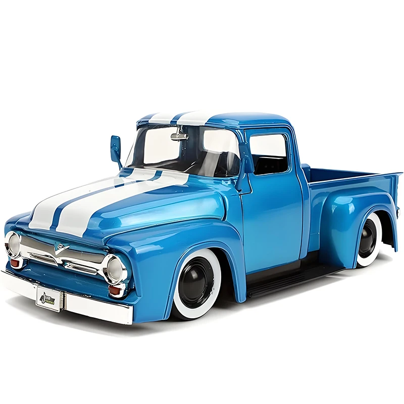 JADA 1:24 Ford F100 1956 Picku, легкосплавный автомобиль, литье под давлением и игрушечный транспорт, модель автомобиля, миниатюрная масштабная модель автомобиля для детей (art.: 3920ccd7f3140) - 3920ccd7f3140