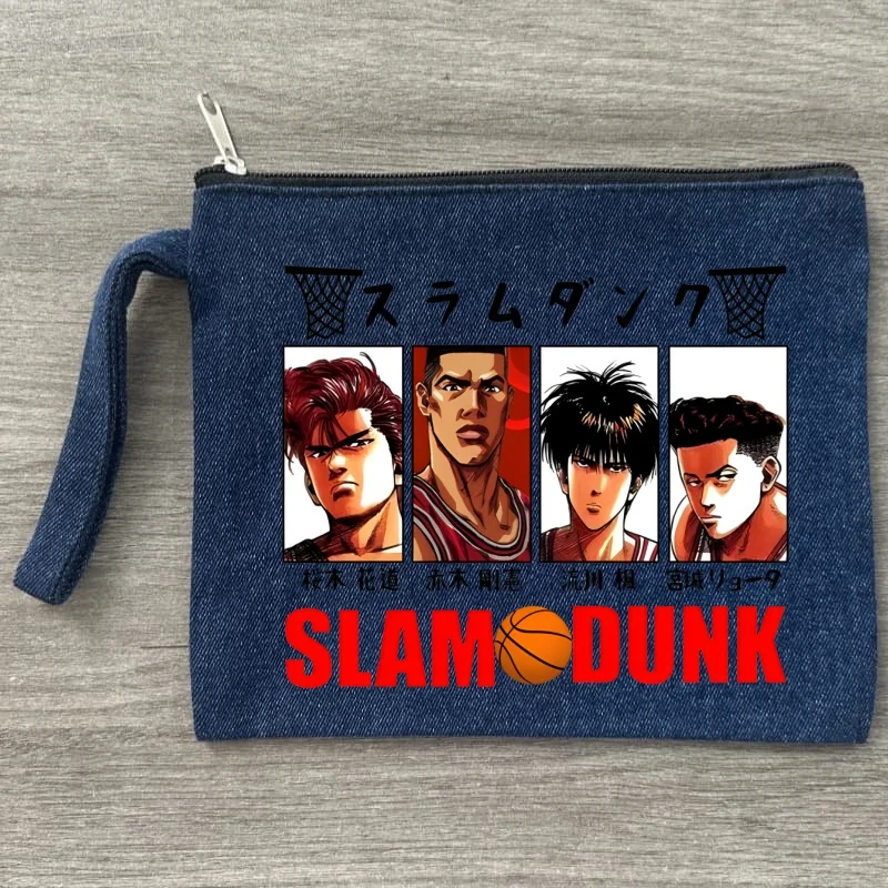 Фото Slam Dunk Japan Аниме Ryota Miyagi Sakuragi Hanamichi Kaede Rukawa Холст Джинсовая косметичка Карманная помада Сумка для мытья на свадьбу №5