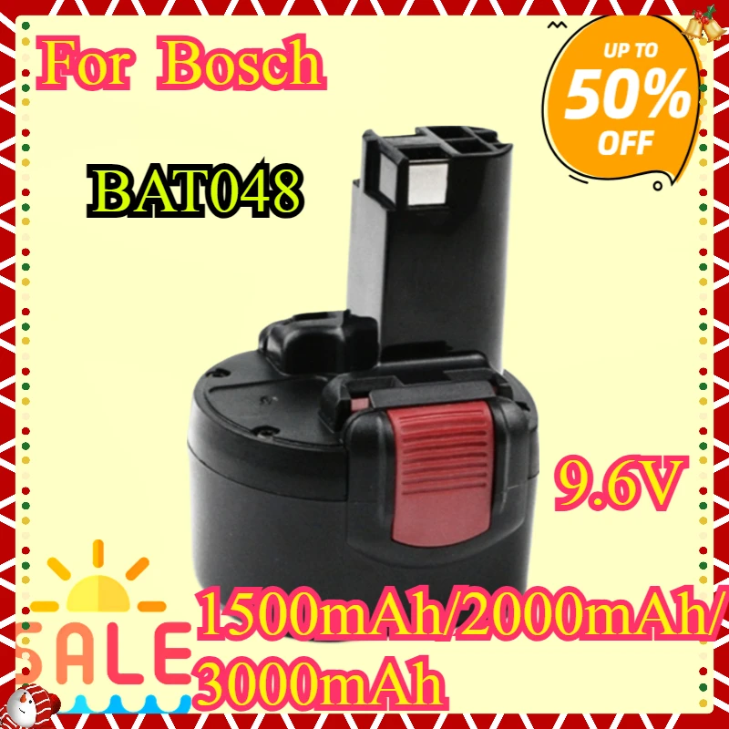 Новый аккумулятор BAT048 9,6 В, 3000 мАч, замена аккумулятора для Bosch BAT048 BAT100 BAT119 2607335272 2607335461 GSR 9,6VE-2 PSR 9,6VE-2 PSR960